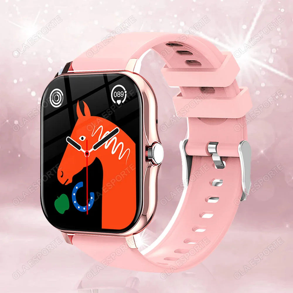 Montre connectée étanche de 1.83 pouces, avec réponse aux messages, appel, surveillance du sommeil, podomètre de sport, alertes d'information pour iPhone Android