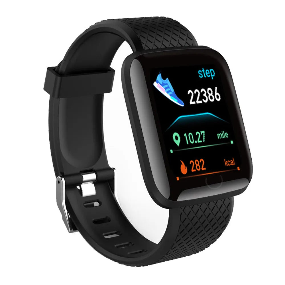 Montre Connectée / Bracelet Fitness Homme & Femme – Bluetooth, Musique, Suivi Sportif, Surveillance du Sommeil, Écran Tactile