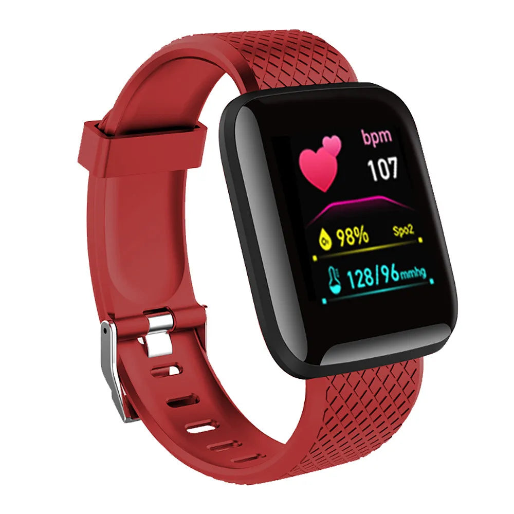 Montre Connectée / Bracelet Fitness Homme & Femme – Bluetooth, Musique, Suivi Sportif, Surveillance du Sommeil, Écran Tactile