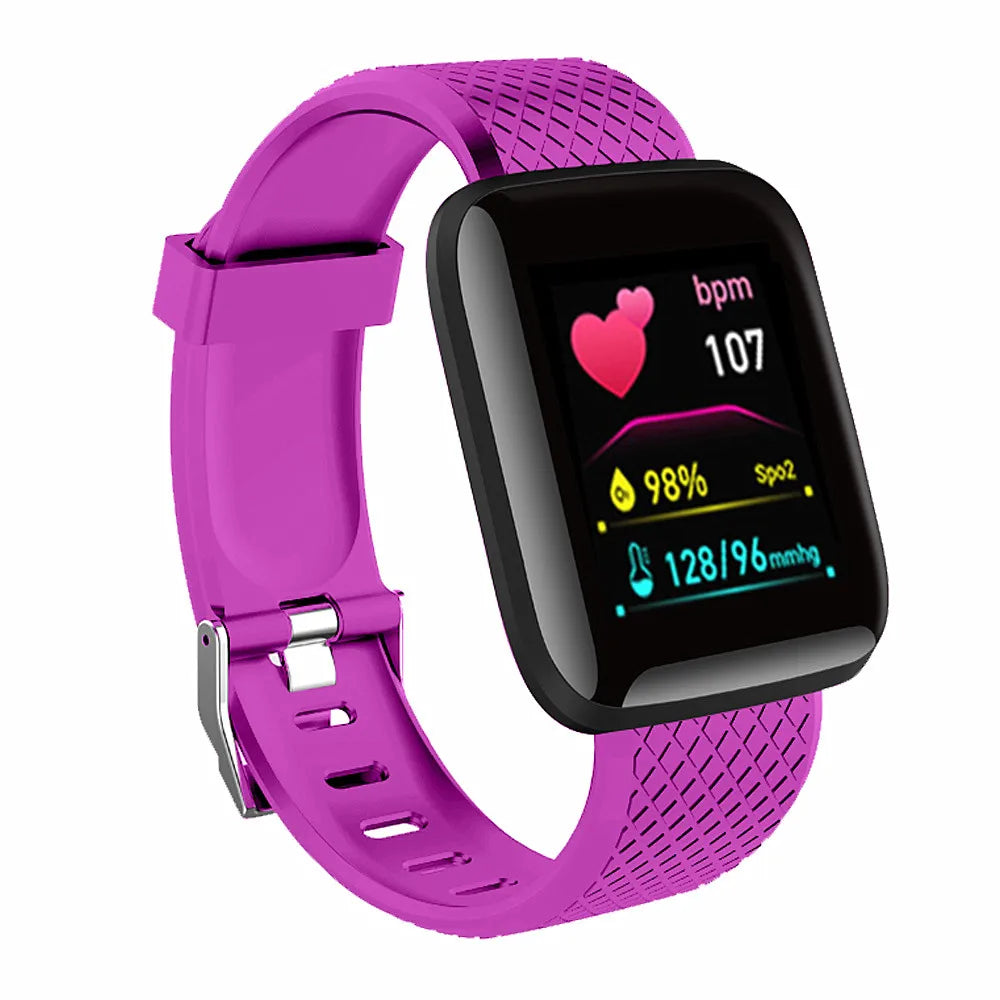 Montre Connectée / Bracelet Fitness Homme & Femme – Bluetooth, Musique, Suivi Sportif, Surveillance du Sommeil, Écran Tactile