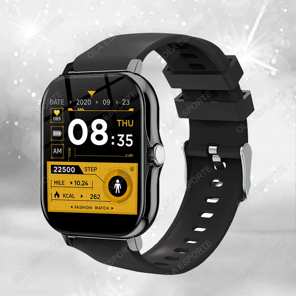 Montre connectée étanche de 1.83 pouces, avec réponse aux messages, appel, surveillance du sommeil, podomètre de sport, alertes d'information pour iPhone Android