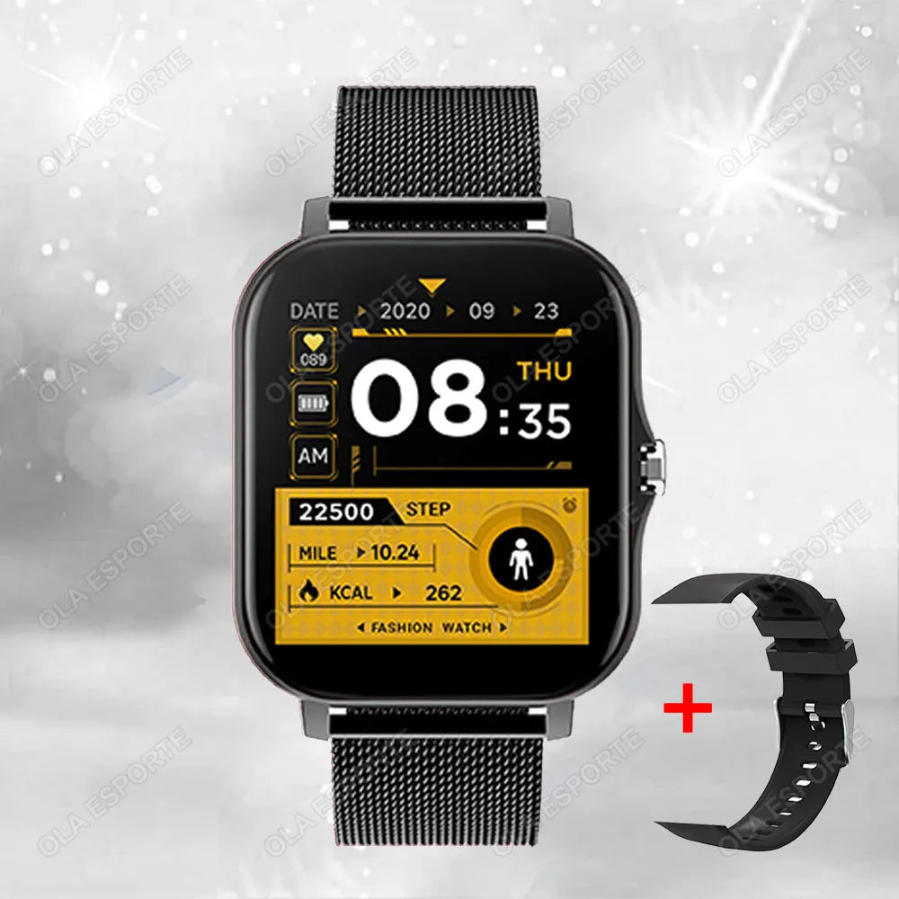 Montre connectée étanche de 1.83 pouces, avec réponse aux messages, appel, surveillance du sommeil, podomètre de sport, alertes d'information pour iPhone Android