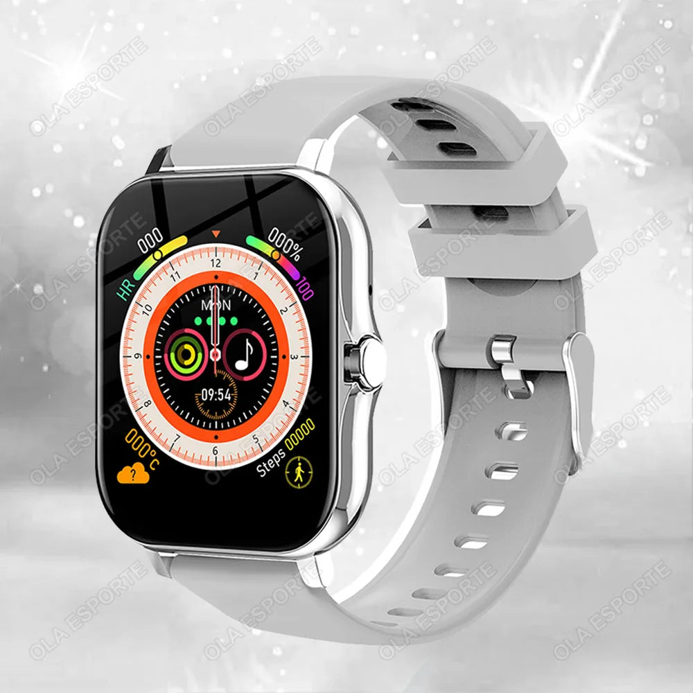 Montre connectée étanche de 1.83 pouces, avec réponse aux messages, appel, surveillance du sommeil, podomètre de sport, alertes d'information pour iPhone Android