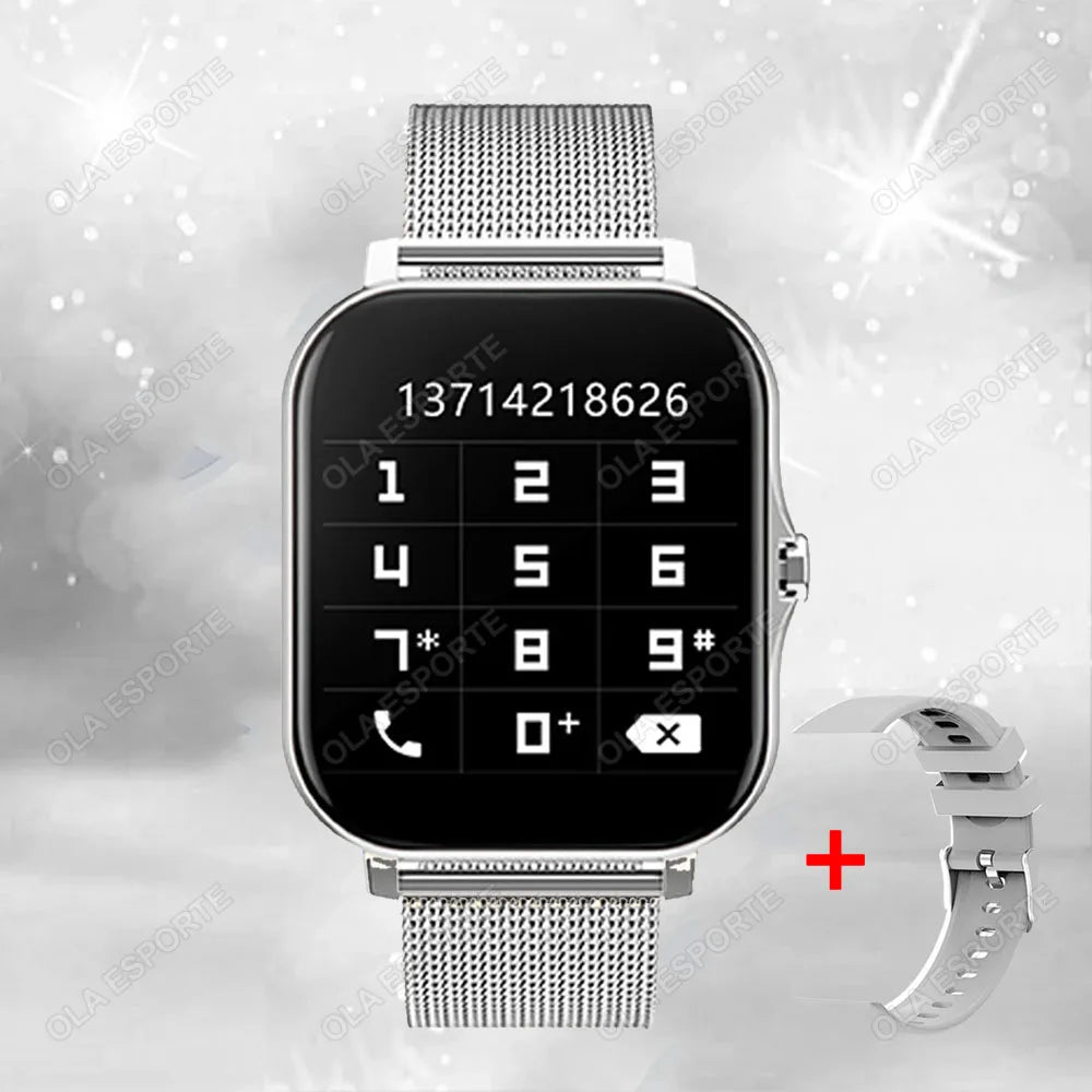 Montre connectée étanche de 1.83 pouces, avec réponse aux messages, appel, surveillance du sommeil, podomètre de sport, alertes d'information pour iPhone Android