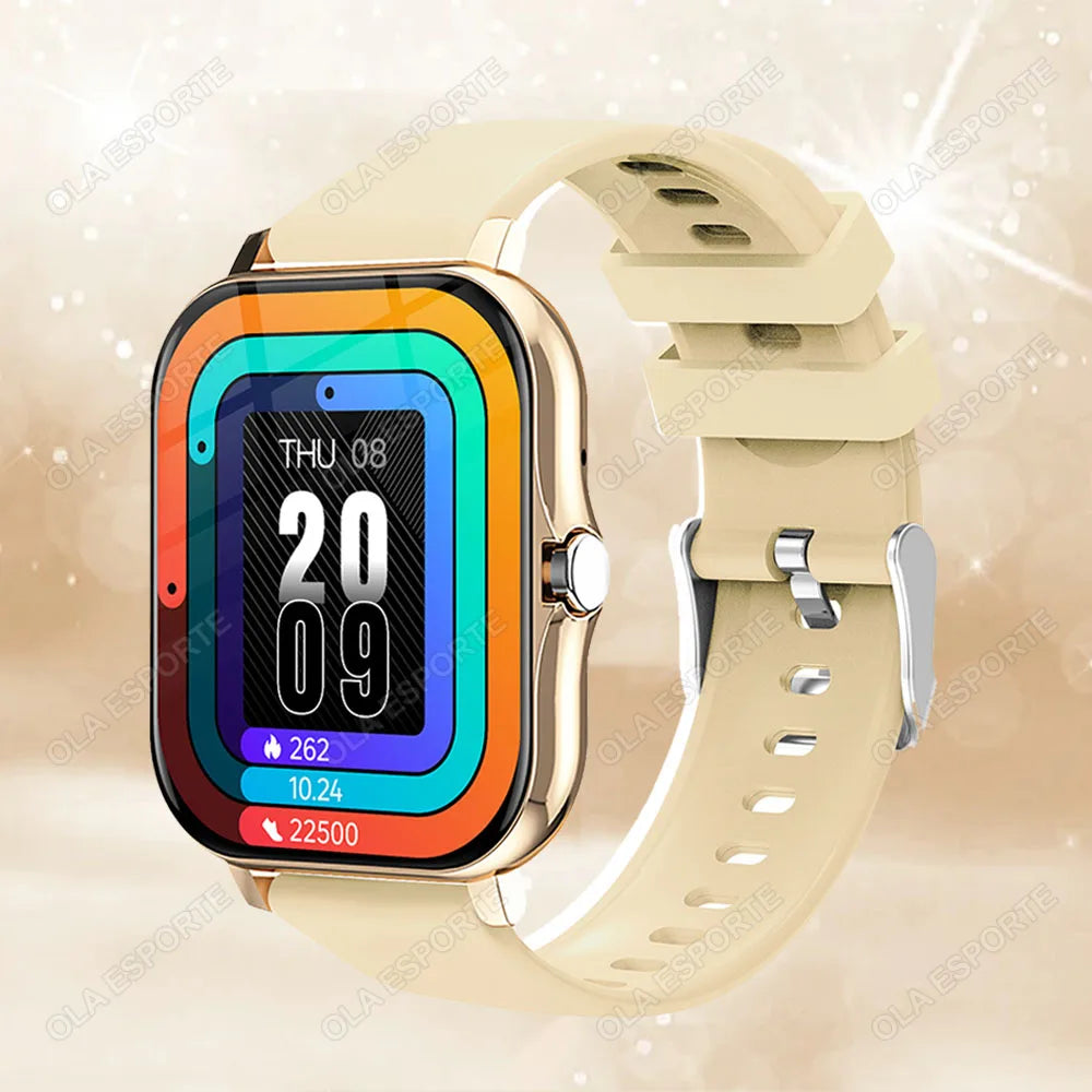 Montre connectée étanche de 1.83 pouces, avec réponse aux messages, appel, surveillance du sommeil, podomètre de sport, alertes d'information pour iPhone Android