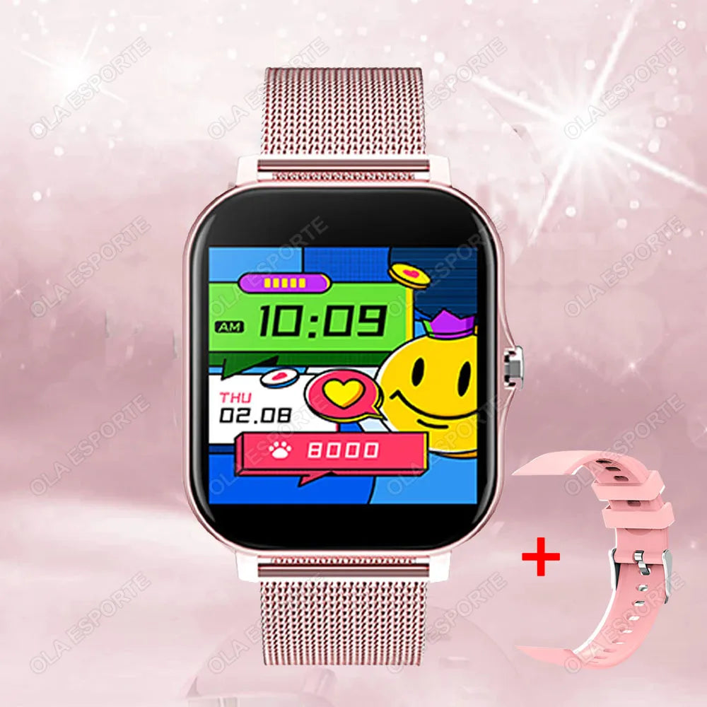 Montre connectée étanche de 1.83 pouces, avec réponse aux messages, appel, surveillance du sommeil, podomètre de sport, alertes d'information pour iPhone Android